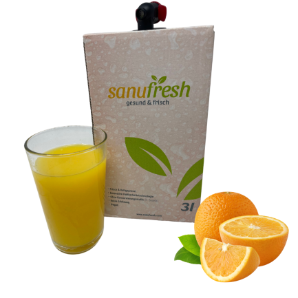 Sanufresh® BIO Orangensaft kaltgepresst 
